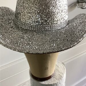 Silver Glitter Women's Hat